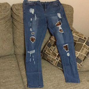 Leopard print jegging